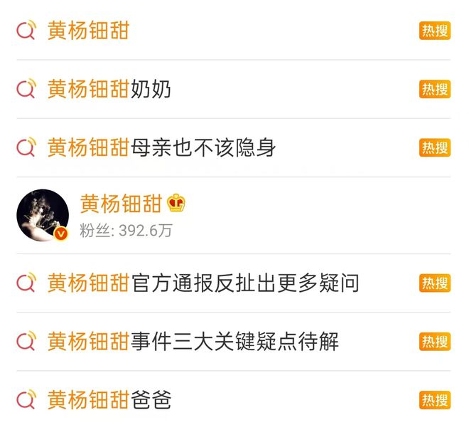 黄杨钿甜事件持续发酵父亲已被立案调查出问题其奶奶也不简单